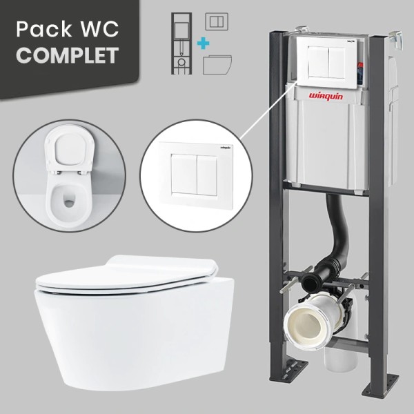 Pack WC suspendu avec bâti-support autoportant WIRQUIN PRO